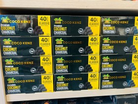 فحم كوكو كينز حبه صغيره الاصفر نص كيلو